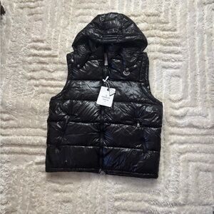 Moncler Black Puffer Vest